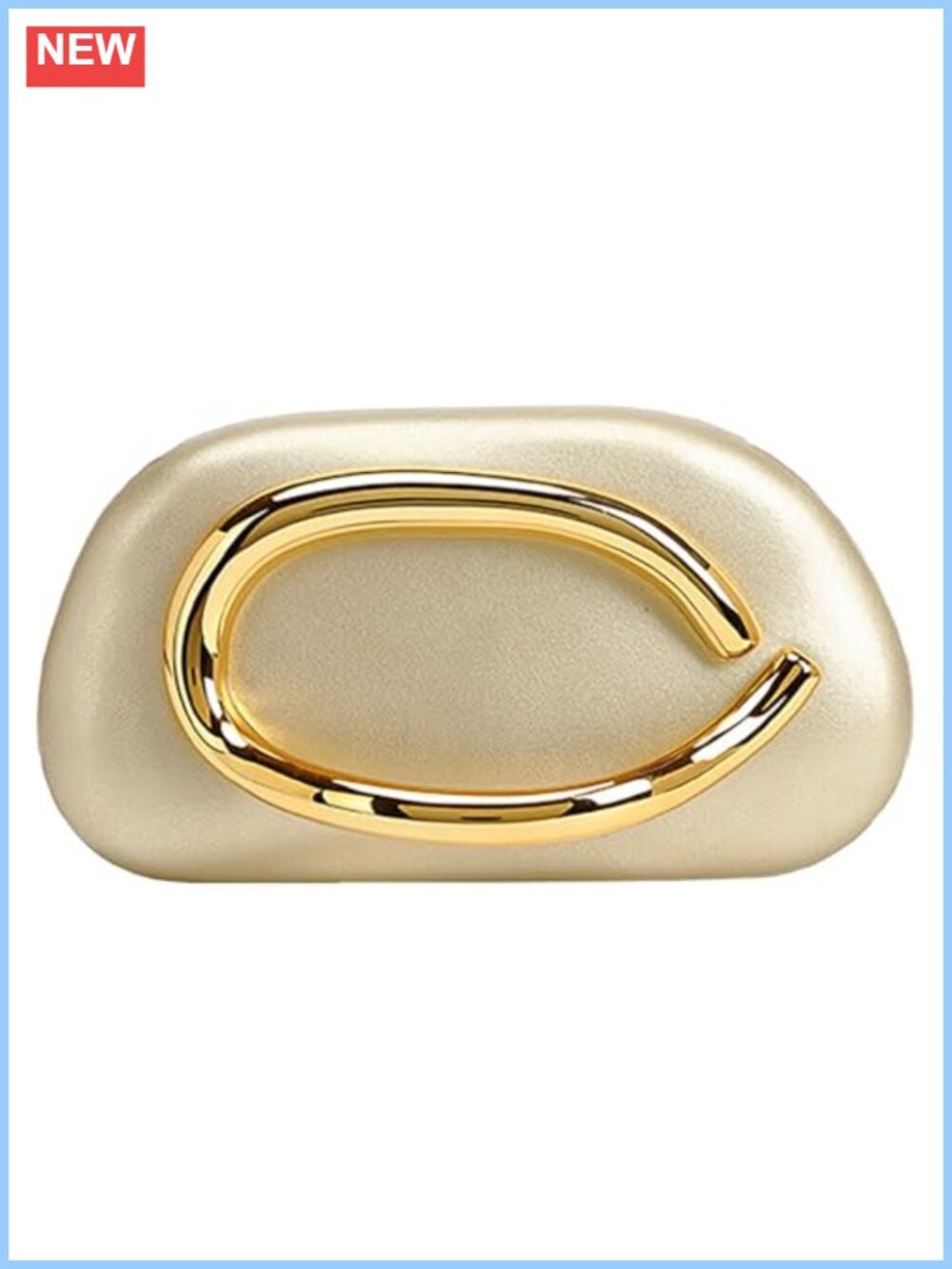 PU Leather Evening Clutch Purse with Detachable Chain